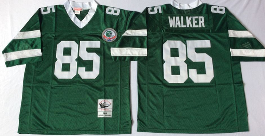 Men's New York Jets Wesley Walker Mitchell & Ness Green Legacy Replica Jerseys