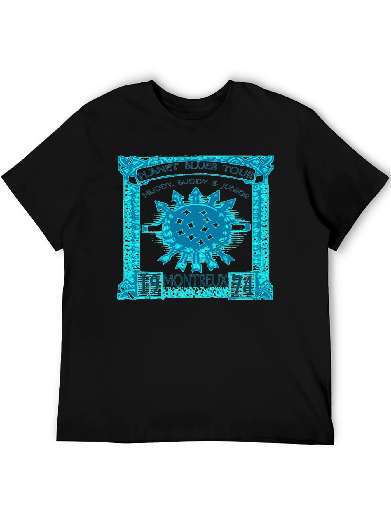 Planet Blues Tour Graphic T-Shirt - Black