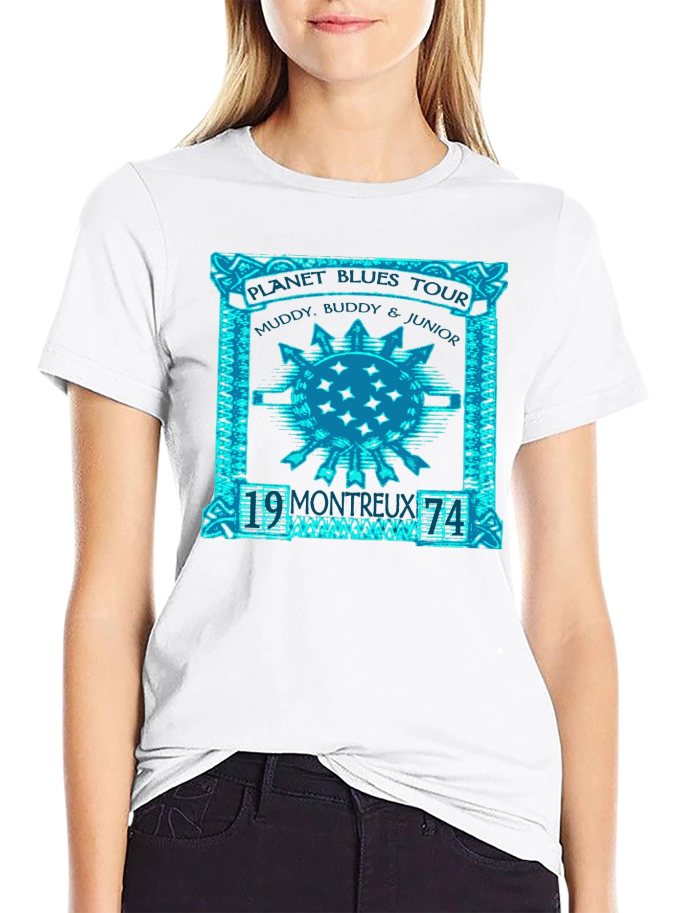 Planet Blues Tour Graphic T-Shirt - Black