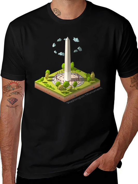 Washington Monument Isometric T-Shirt