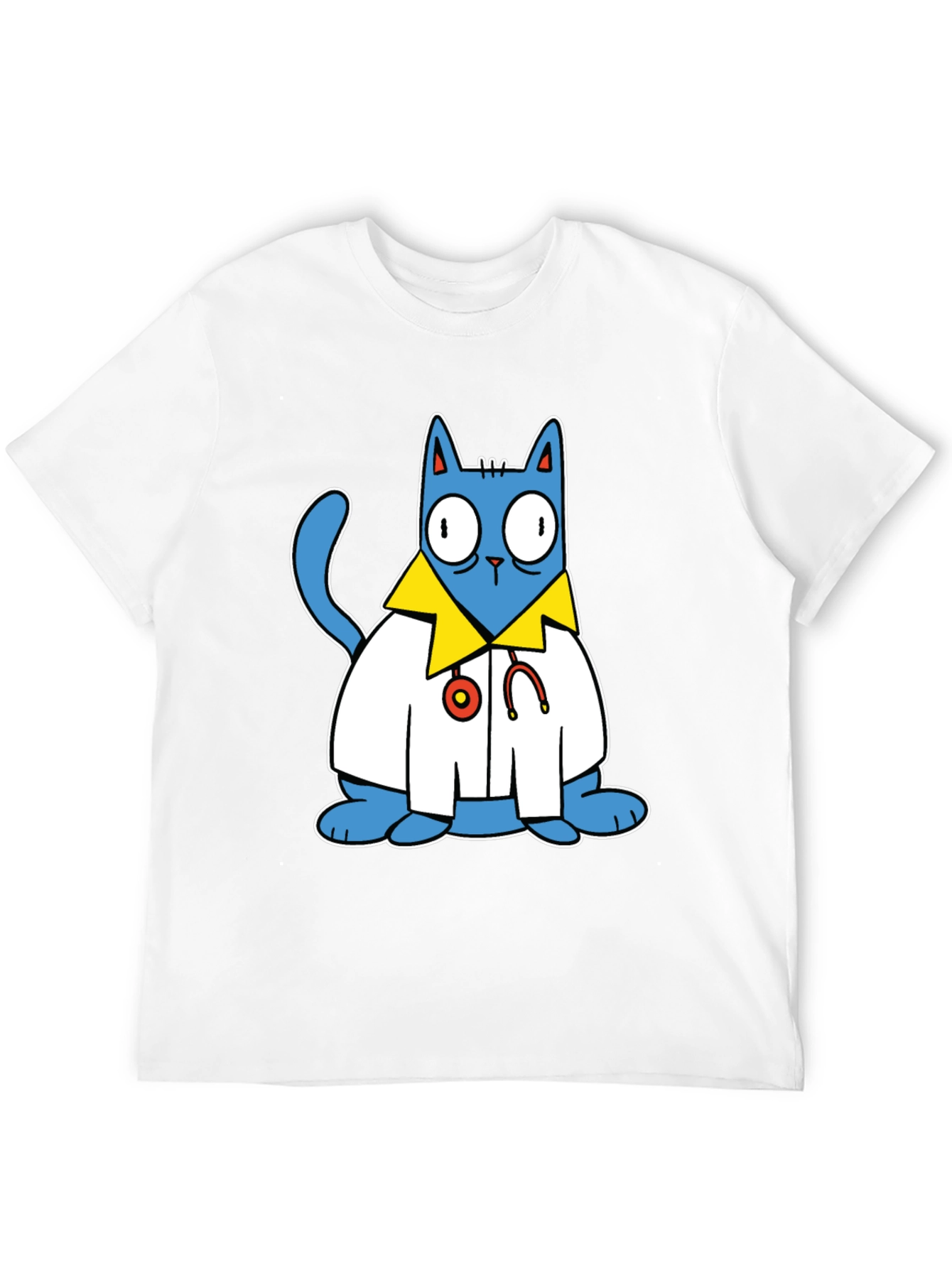 Doctor Cat T-Shirt - Funny Cartoon Tee