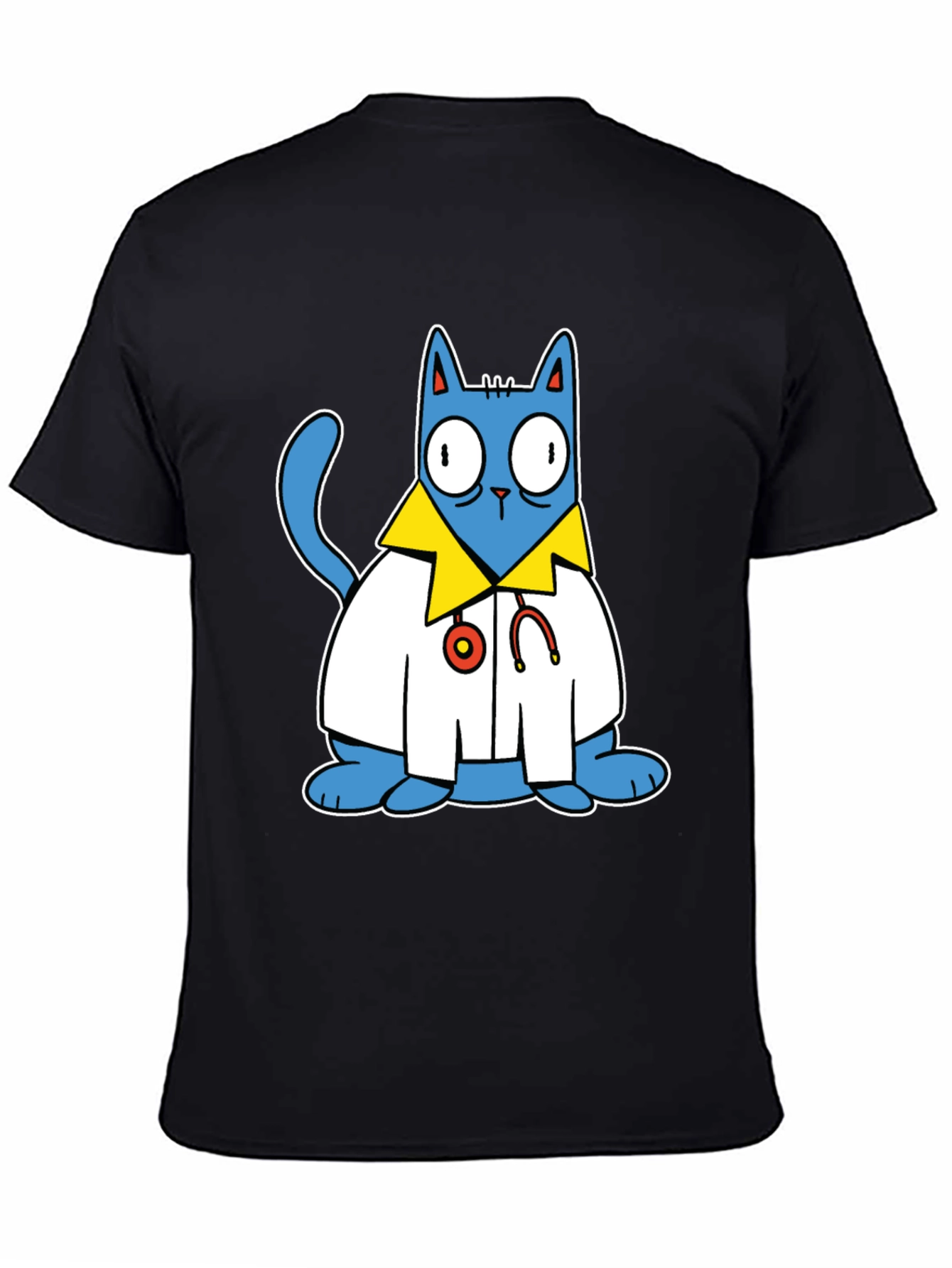 Doctor Cat T-Shirt - Funny Cartoon Tee