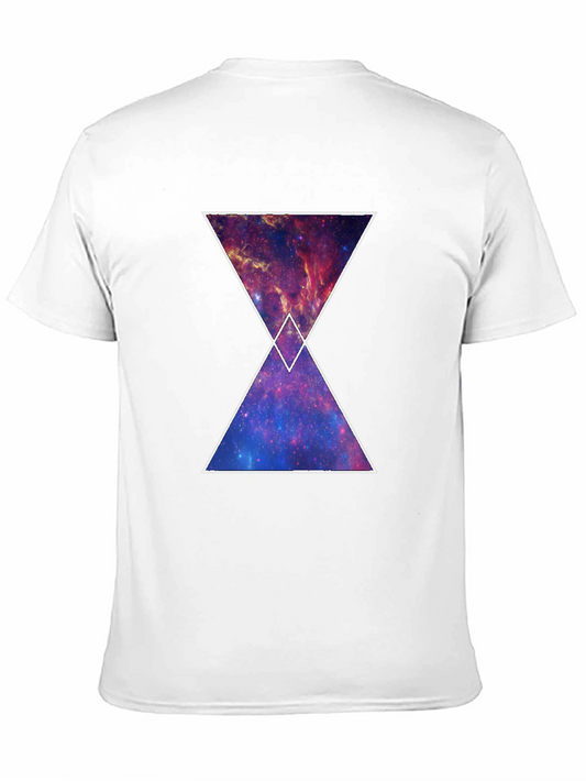 Galaxy Hourglass Graphic T-Shirt - Trendy Space Tee