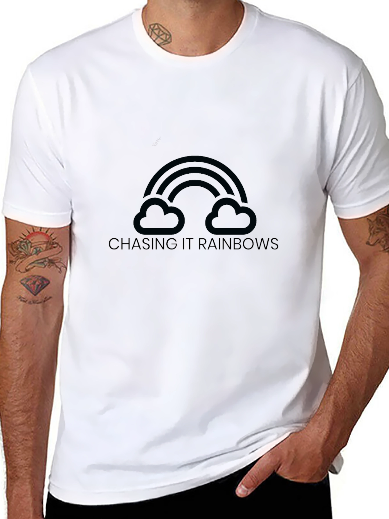 Chasing Rainbows Graphic Tee - Soft Cotton Blend