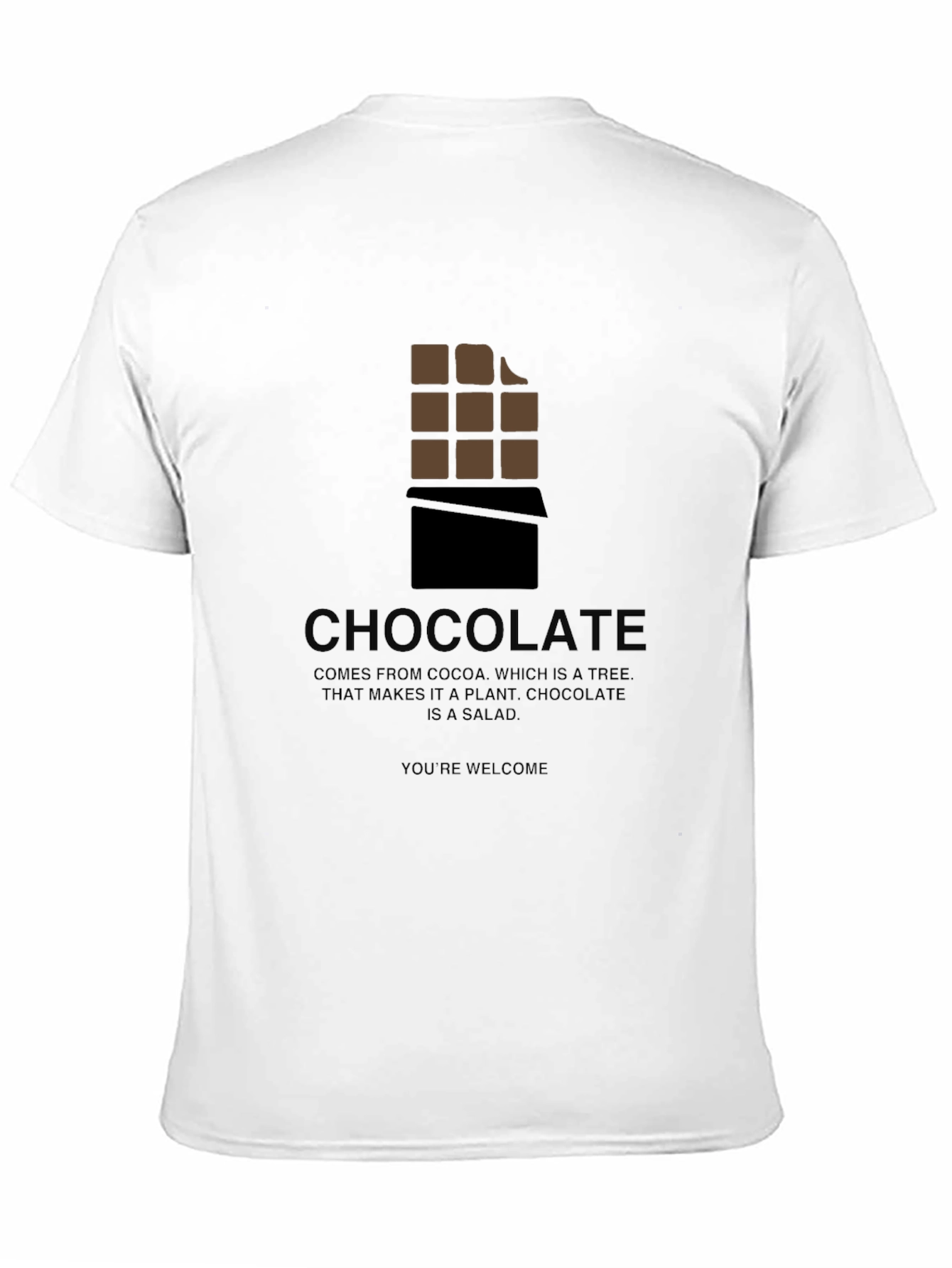 Chocolate Bar Graphic Tee - Funny Salad Statement T-Shirt
