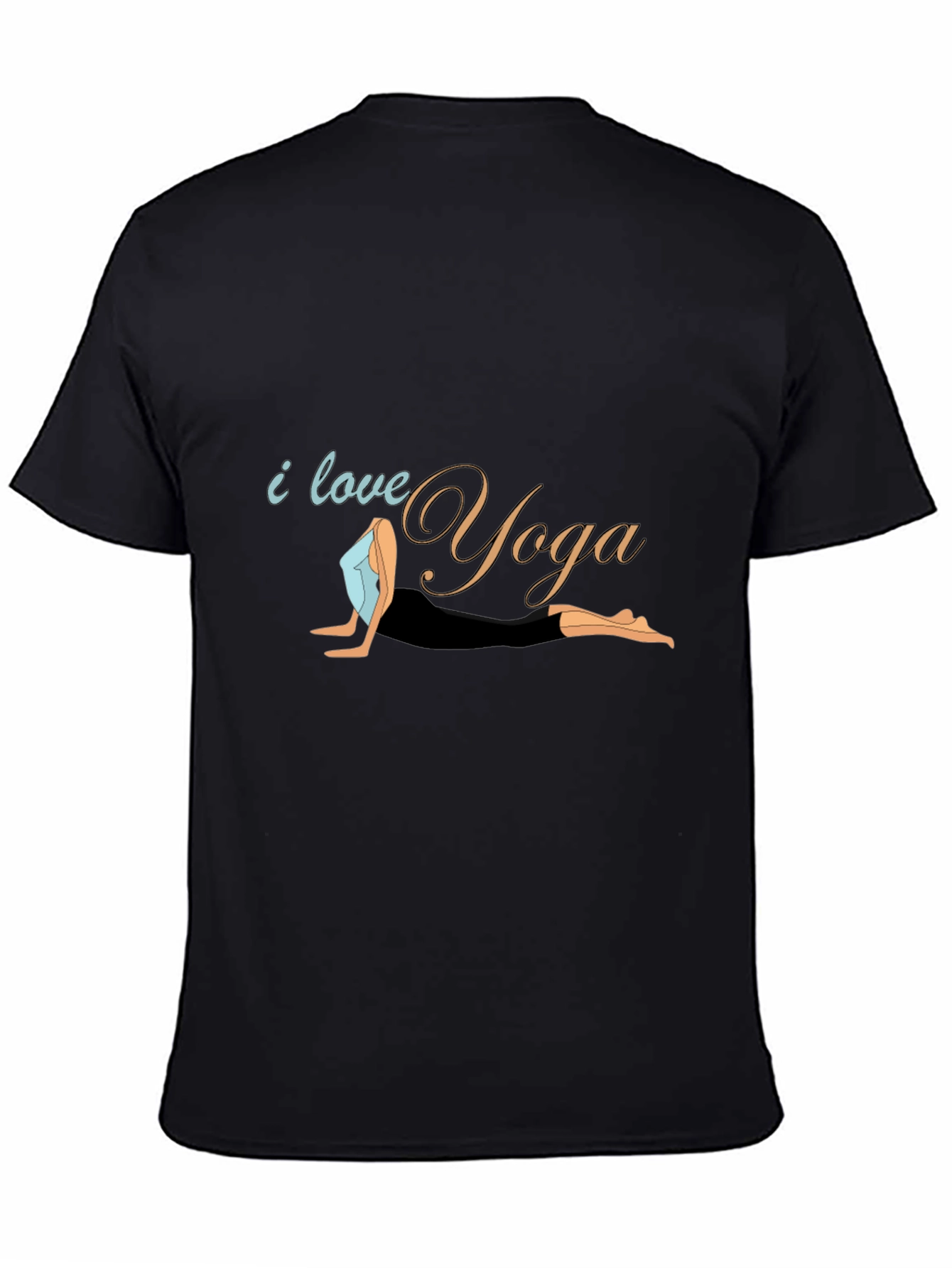 I Love Yoga Black T-Shirt