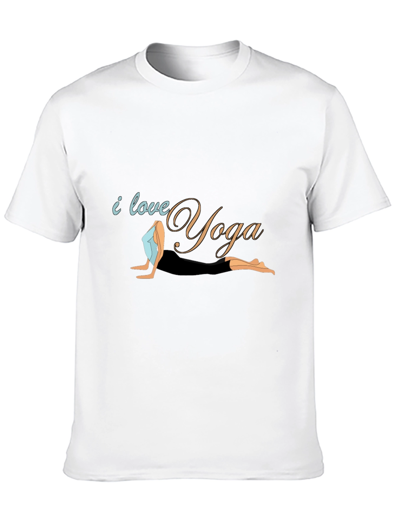 I Love Yoga Black T-Shirt