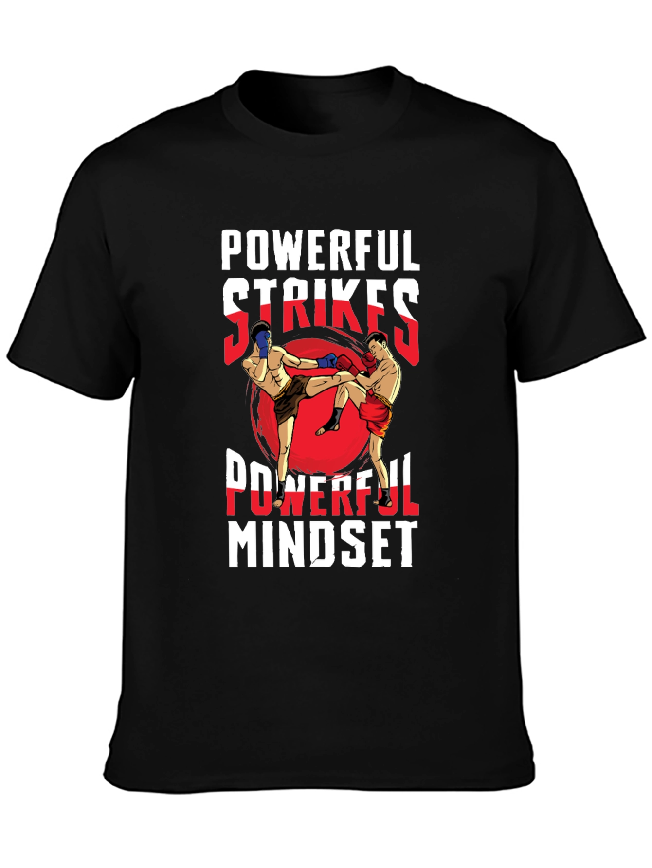 Powerful Strikes Mindset Graphic T-Shirt
