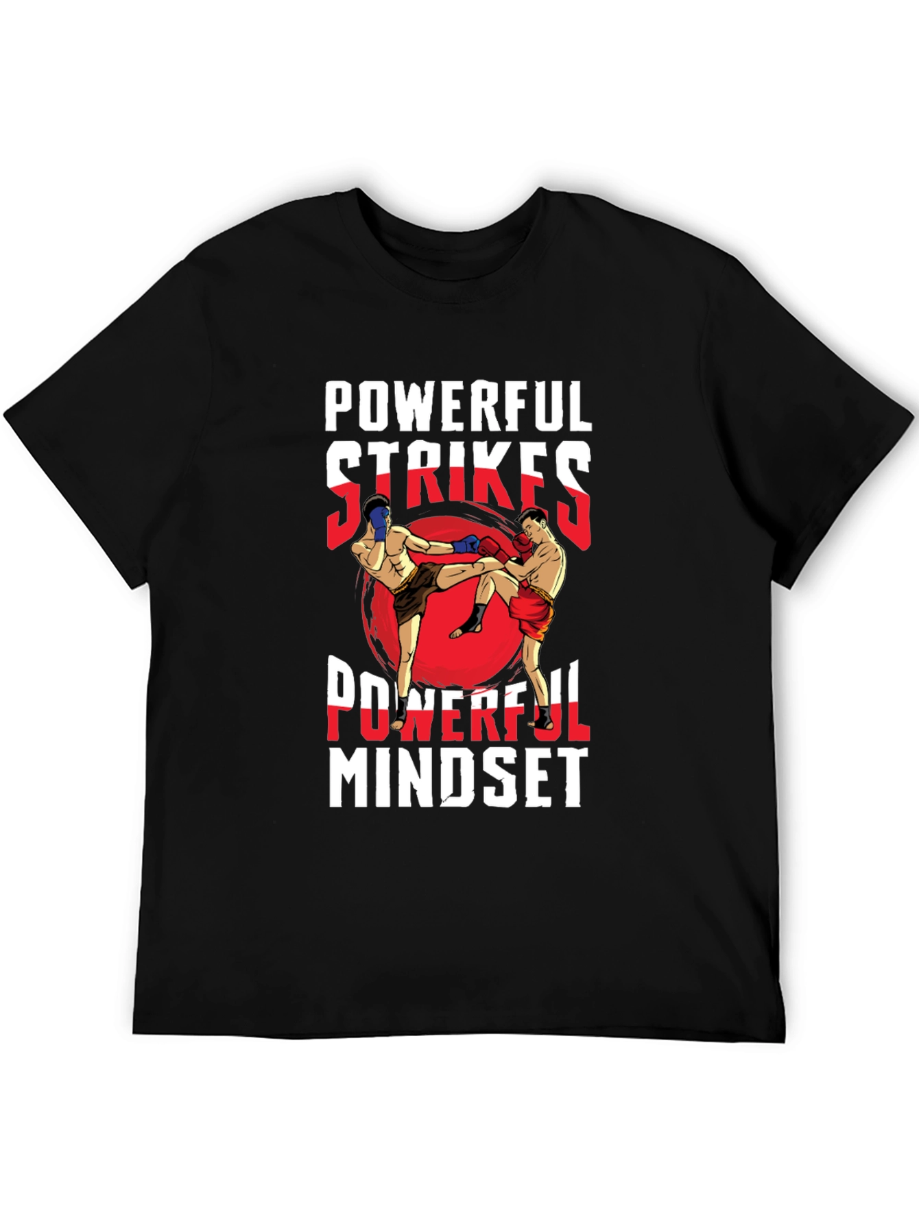 Powerful Strikes Mindset Graphic T-Shirt