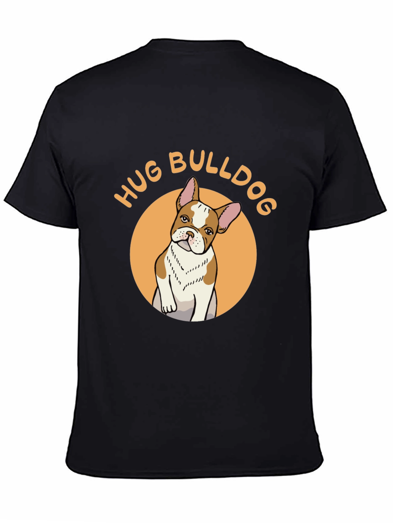 Hug Bulldog Graphic Tee - Cute Dog Lover Shirt