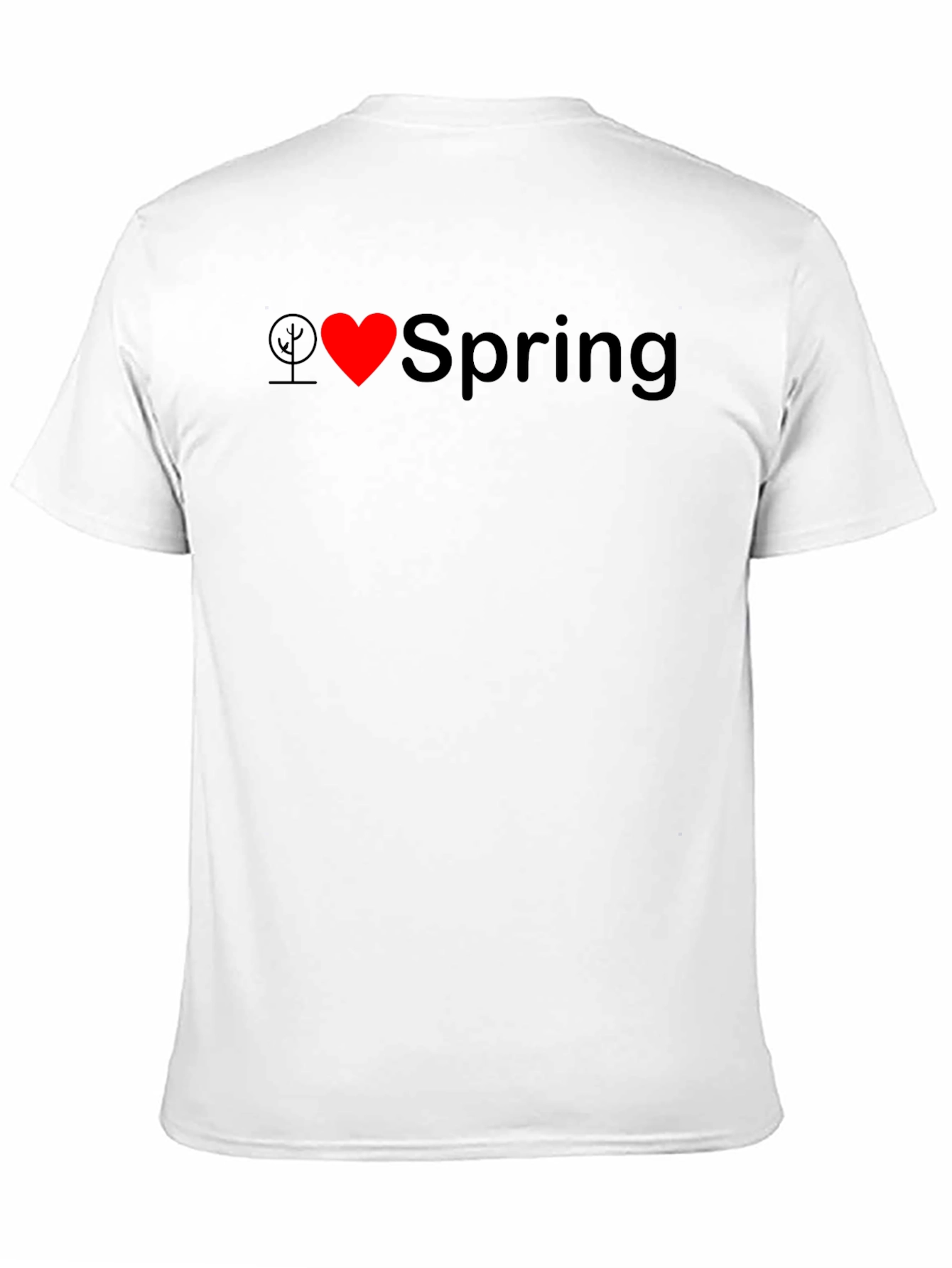 I Love Spring Black T-Shirt