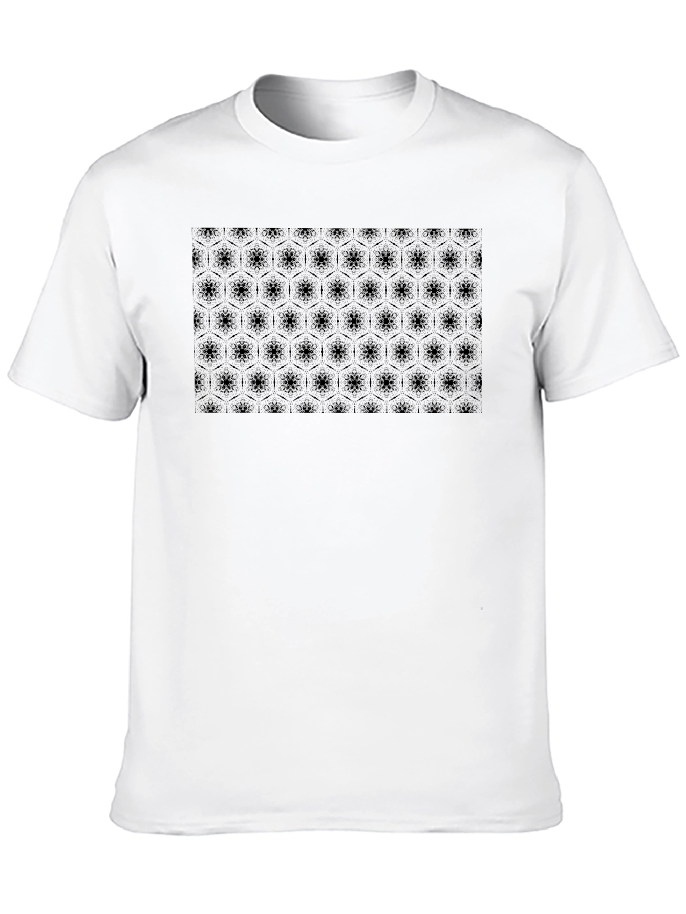 Hex Pattern Black T-Shirt