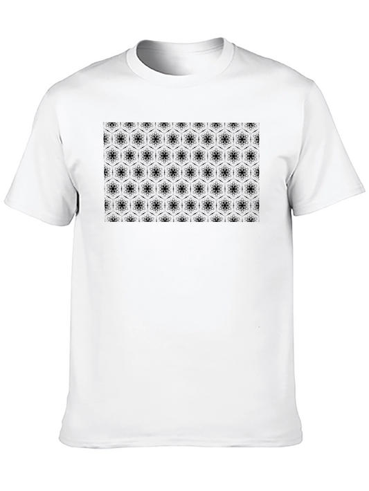 Hex Pattern Black T-Shirt