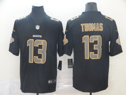 Men's New Orleans Saints Michael Thomas #13 Black Authentic Game Jerseys