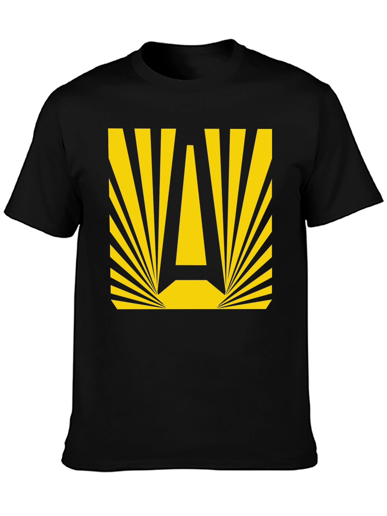 Retro A Graphic Tee - Black