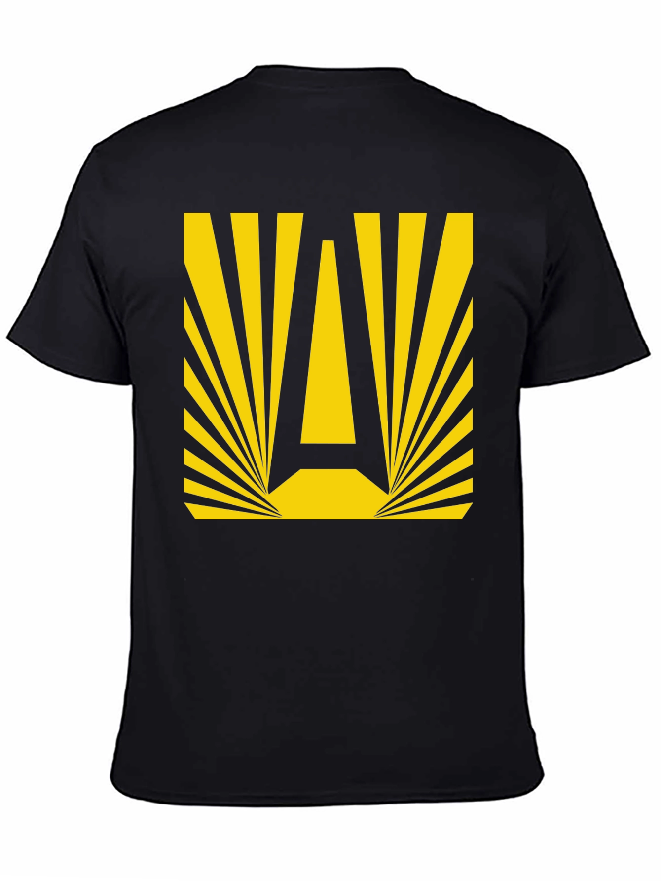 Retro A Graphic Tee - Black