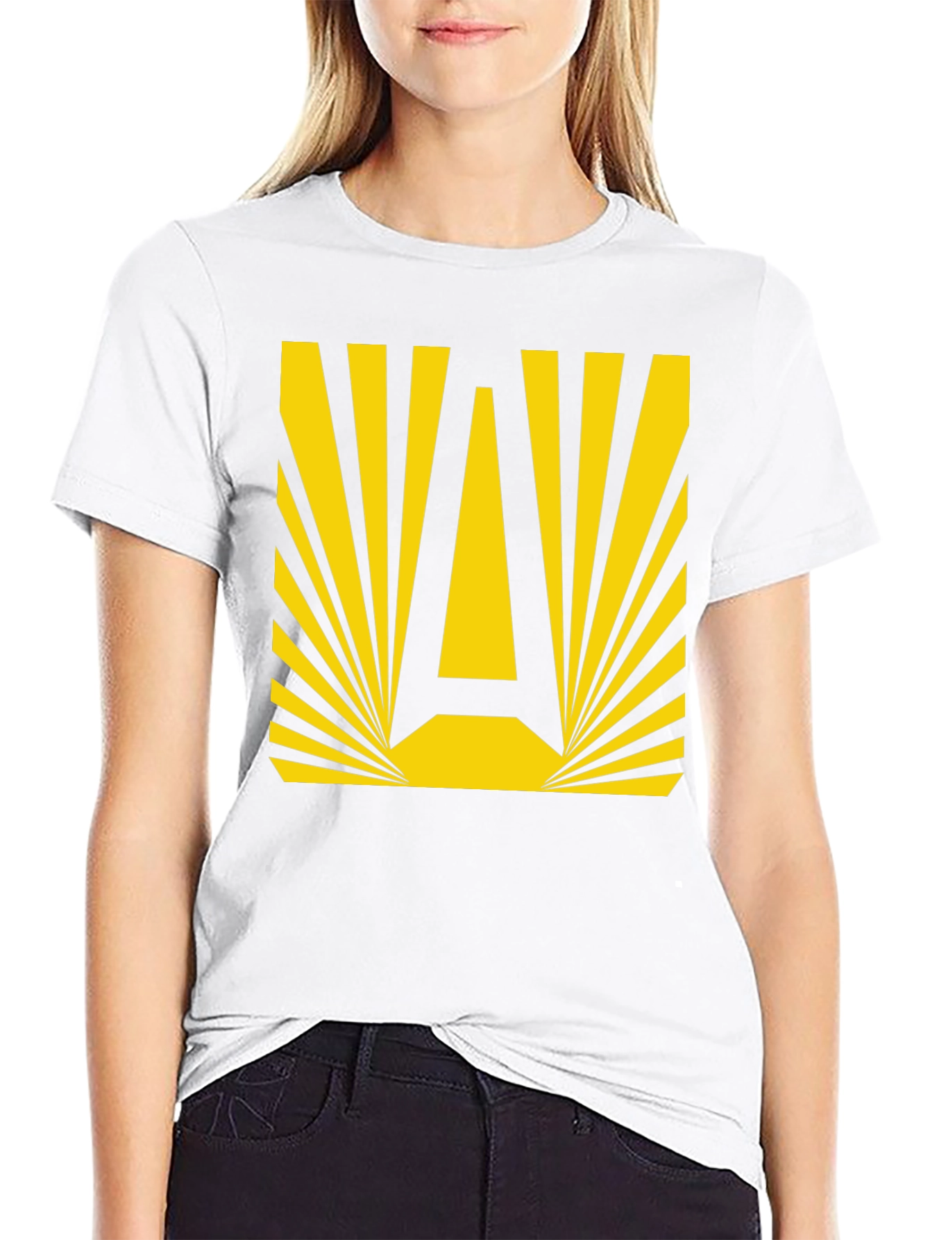 Retro A Graphic Tee - Black