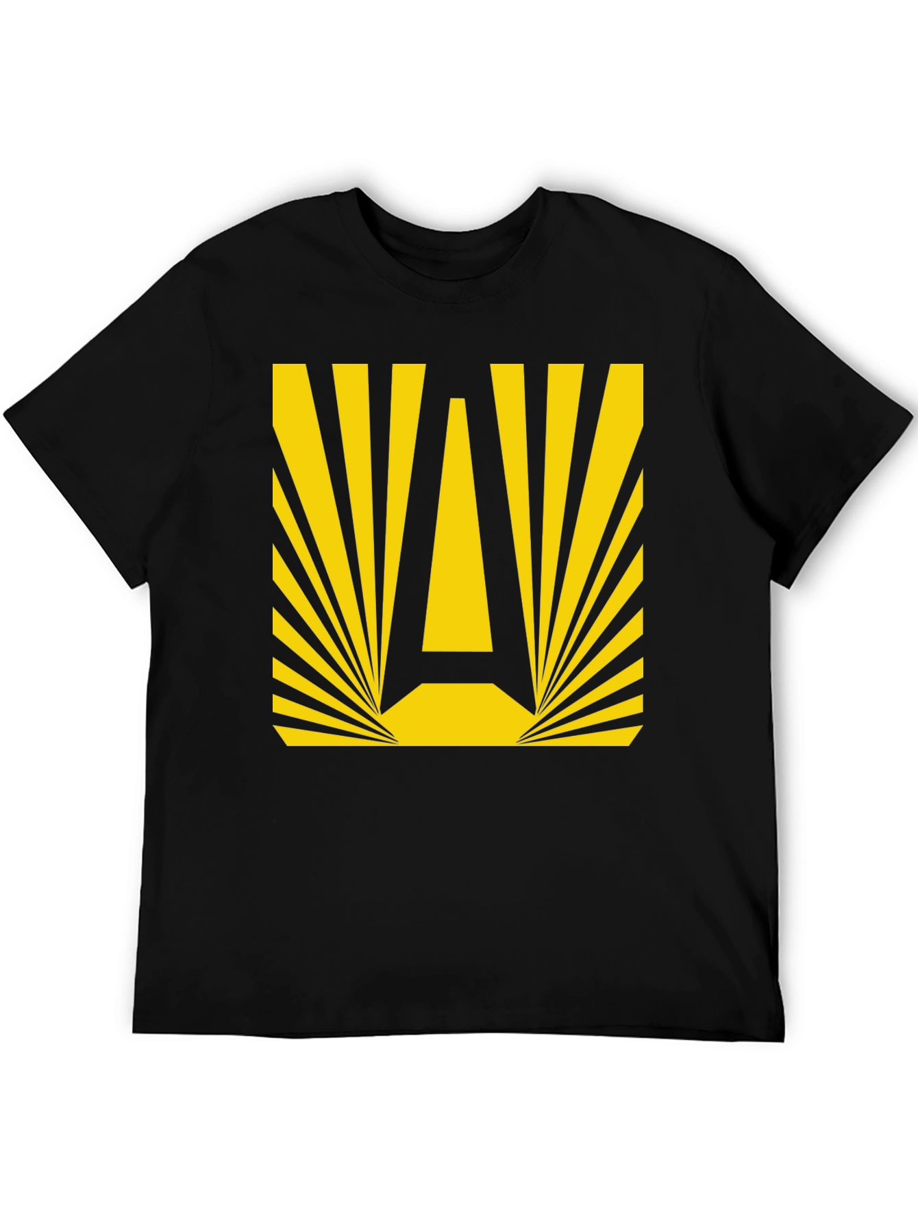 Retro A Graphic Tee - Black