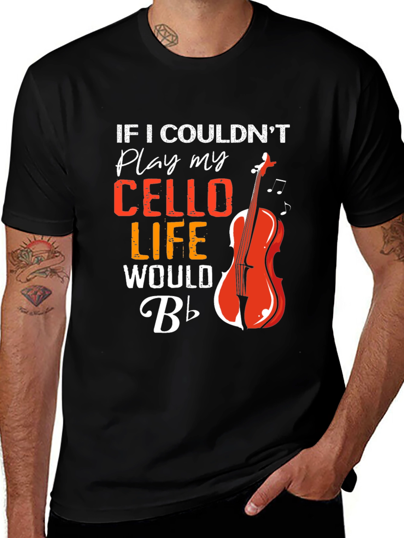 Cello Player T-Shirt - Musical Life Tee