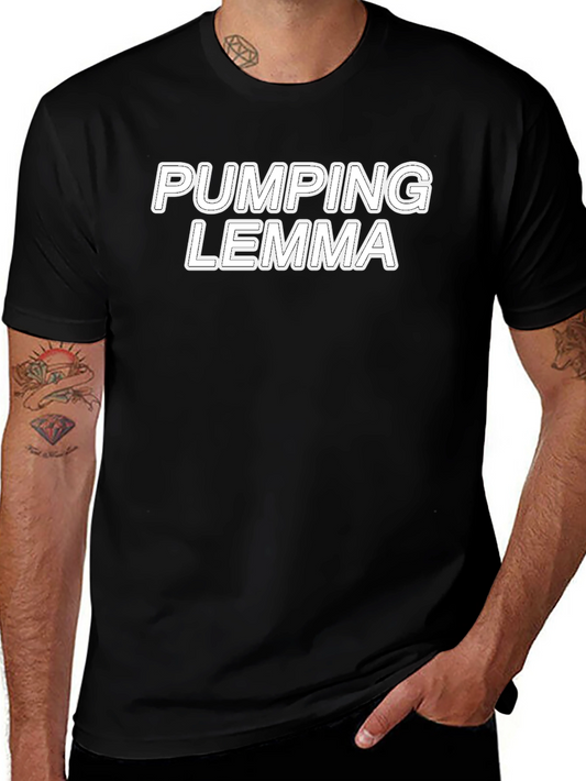 Pumping Lemma Black T-Shirt - Funny Programmer Humor Tee
