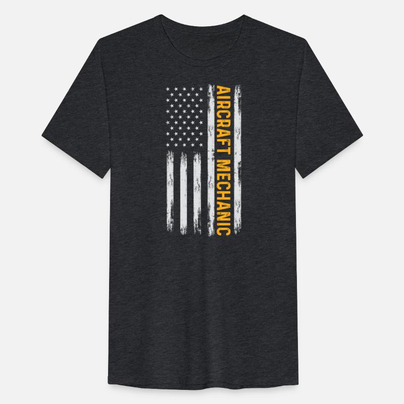 Aircraft Mechanic USA Flag Airplane Gift