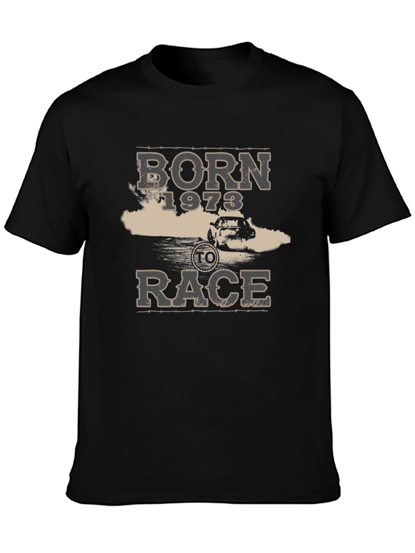 Born 1973 to Race Graphic T-Shirt - Black