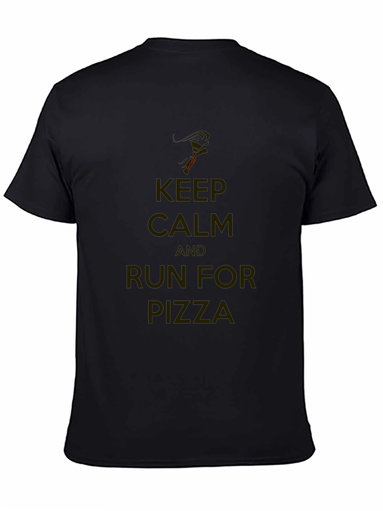 Keep Calm & Run For Pizza T-Shirt