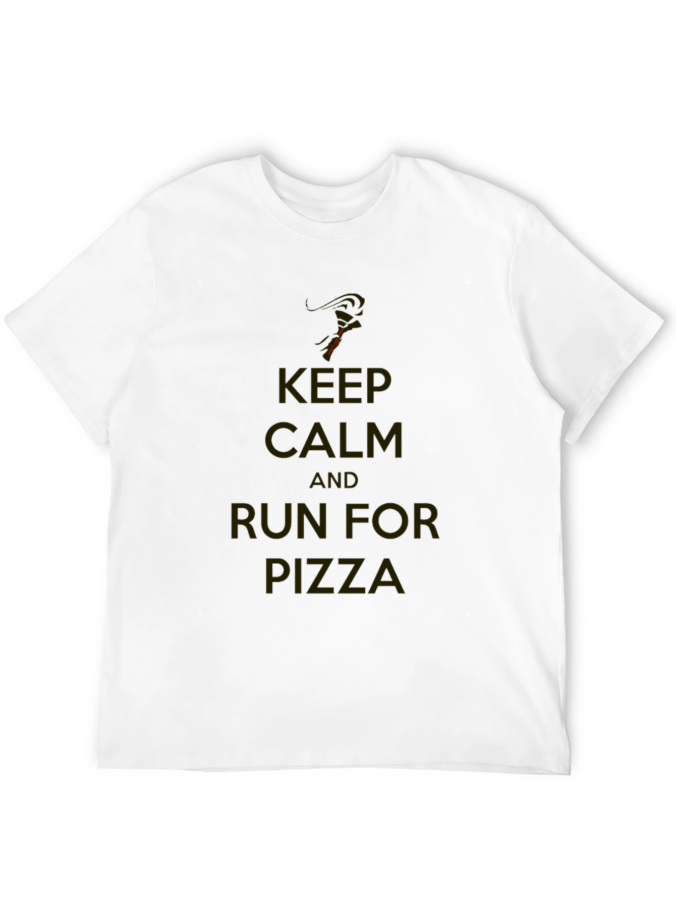 Keep Calm & Run For Pizza T-Shirt