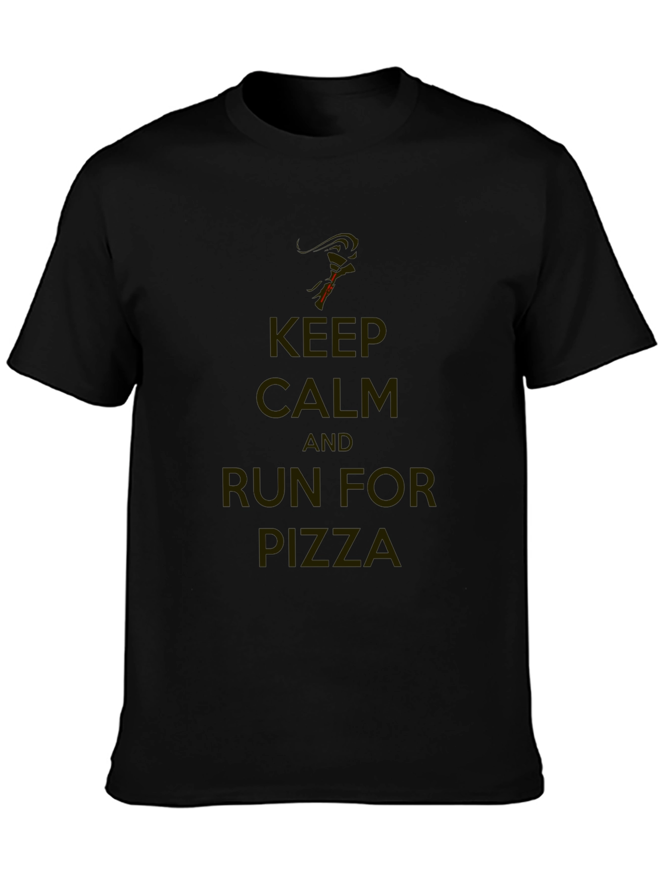 Keep Calm & Run For Pizza T-Shirt