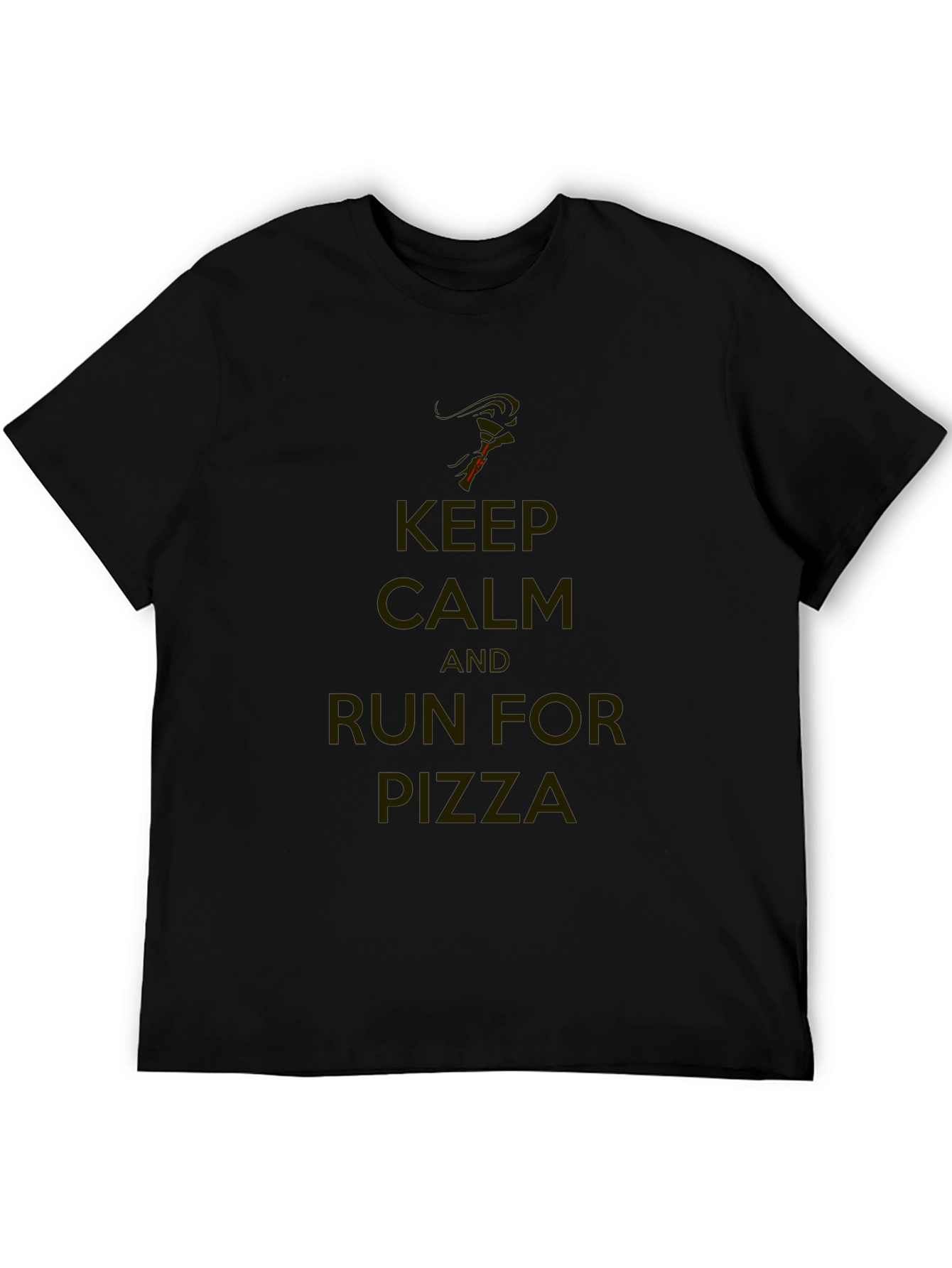 Keep Calm & Run For Pizza T-Shirt