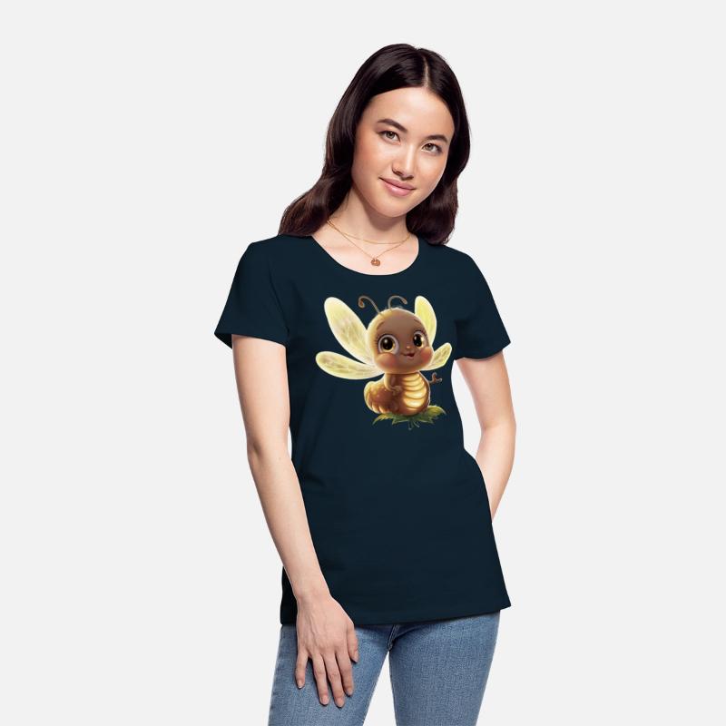 an adorable glowing firefly