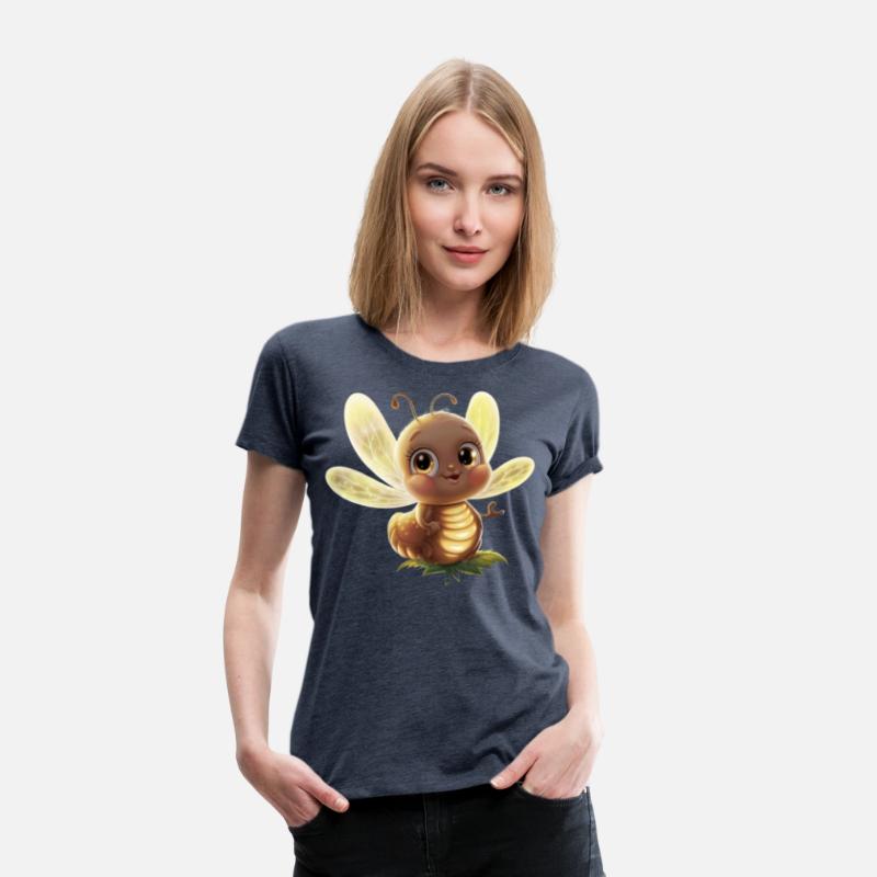 an adorable glowing firefly