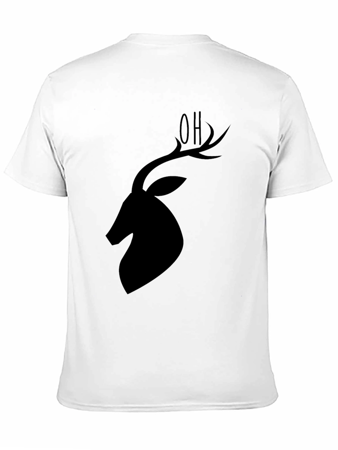 Deer Silhouette T-Shirt - Black Graphic Tee