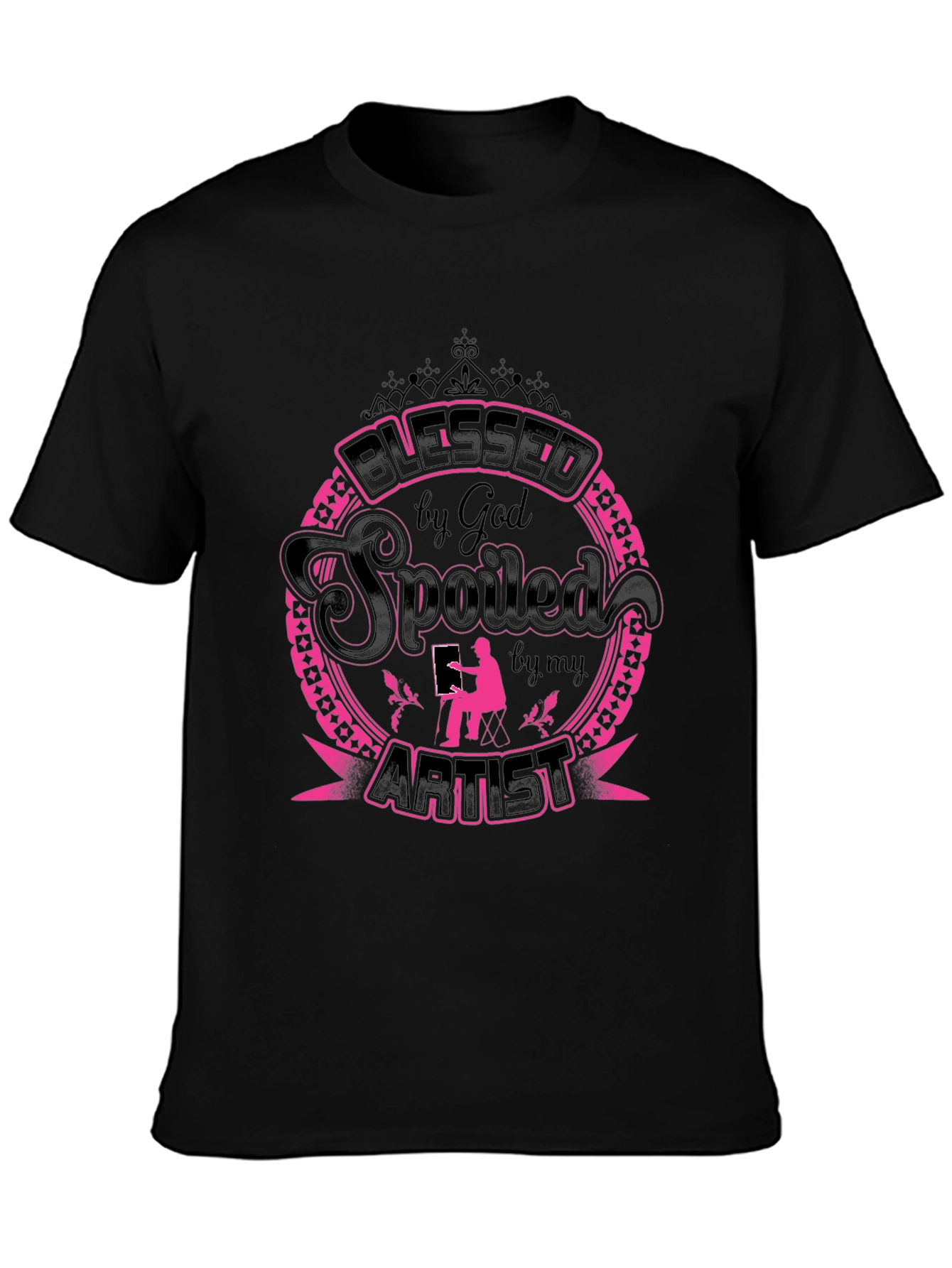 Blessed Spoiled by God Artist Graphic Tee