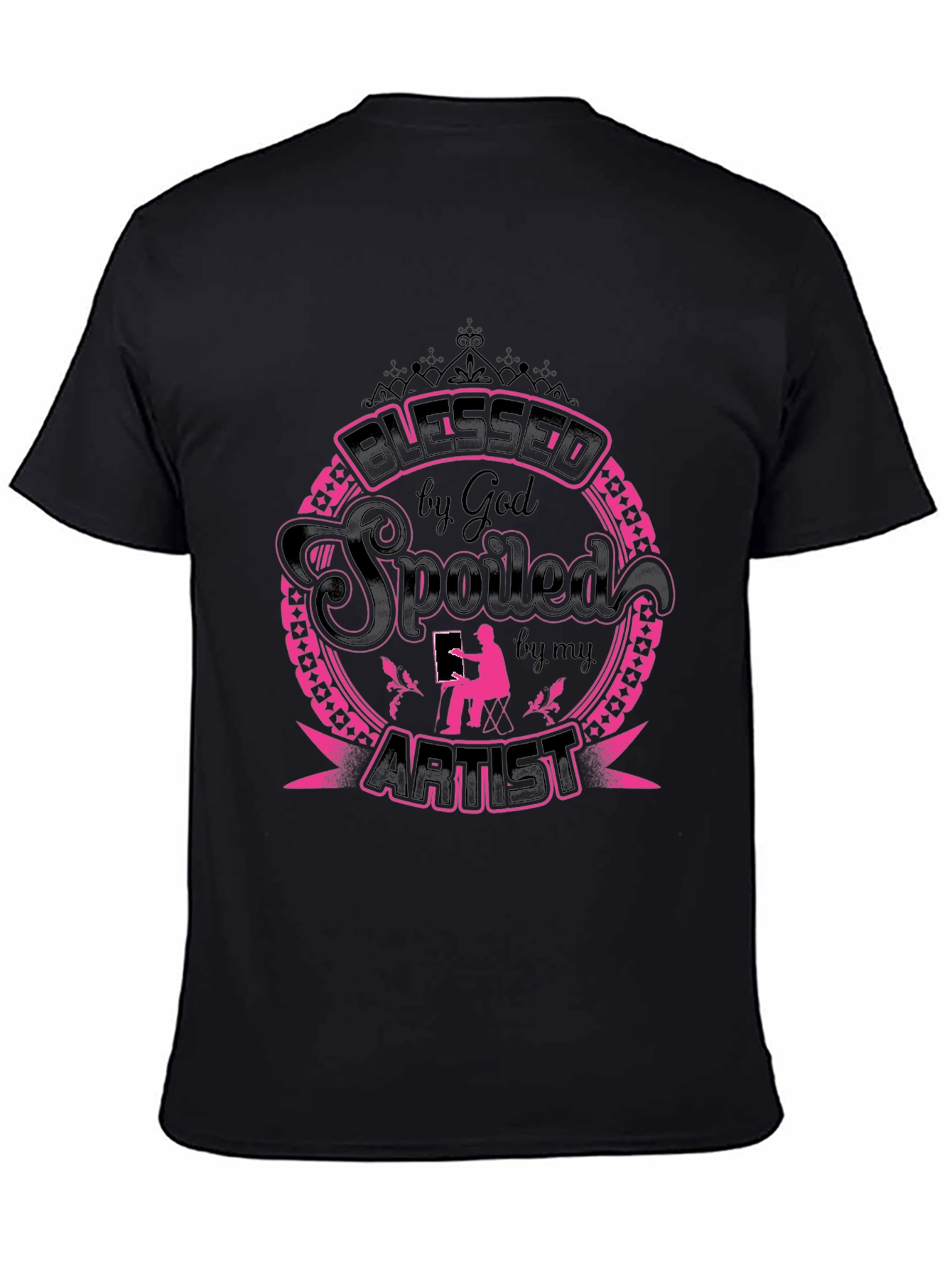 Blessed Spoiled by God Artist Graphic Tee
