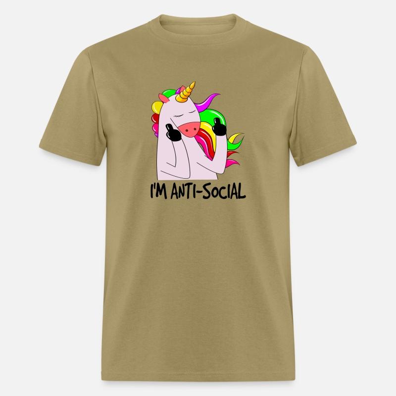 Anti Social, Unicorn, Funny Unicorn