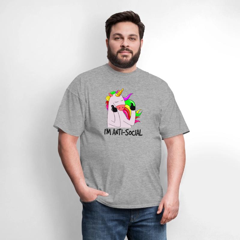 Anti Social, Unicorn, Funny Unicorn