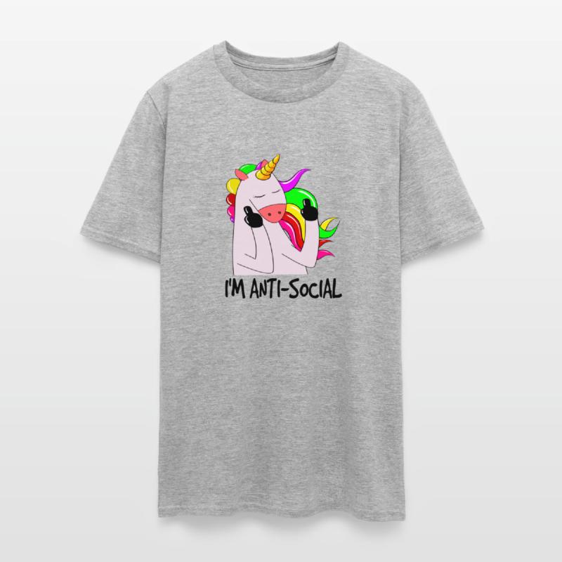Anti Social, Unicorn, Funny Unicorn