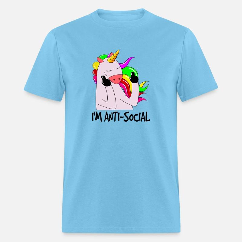 Anti Social, Unicorn, Funny Unicorn