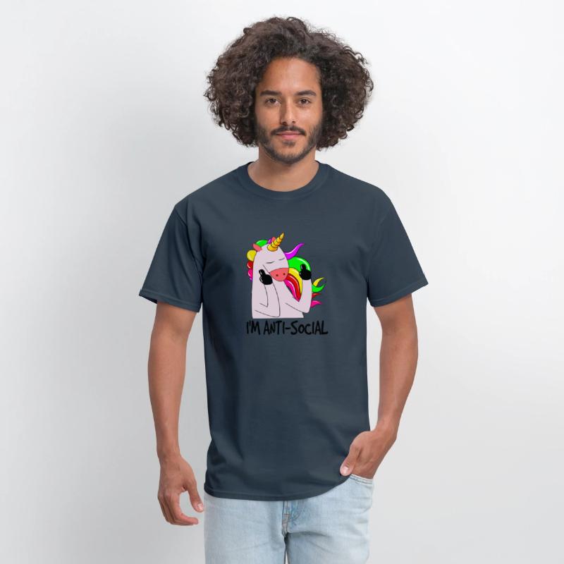 Anti Social, Unicorn, Funny Unicorn