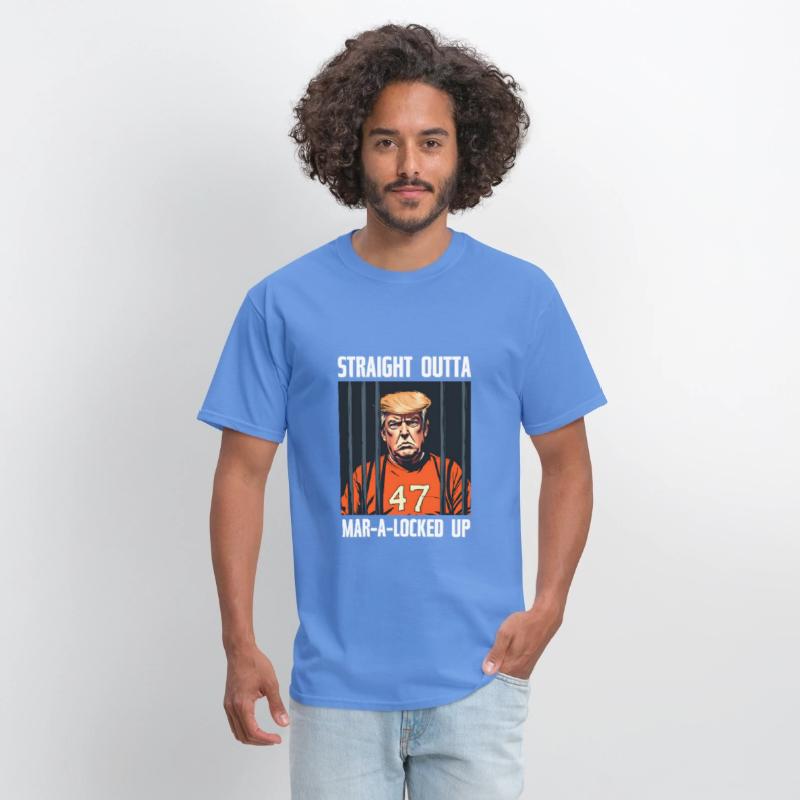 Anti-Trump Funny Straight Outta Mar-A-Locked Up