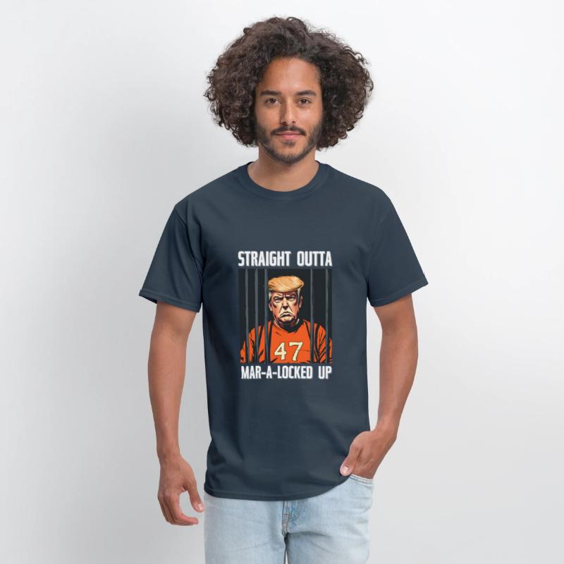 Anti-Trump Funny Straight Outta Mar-A-Locked Up