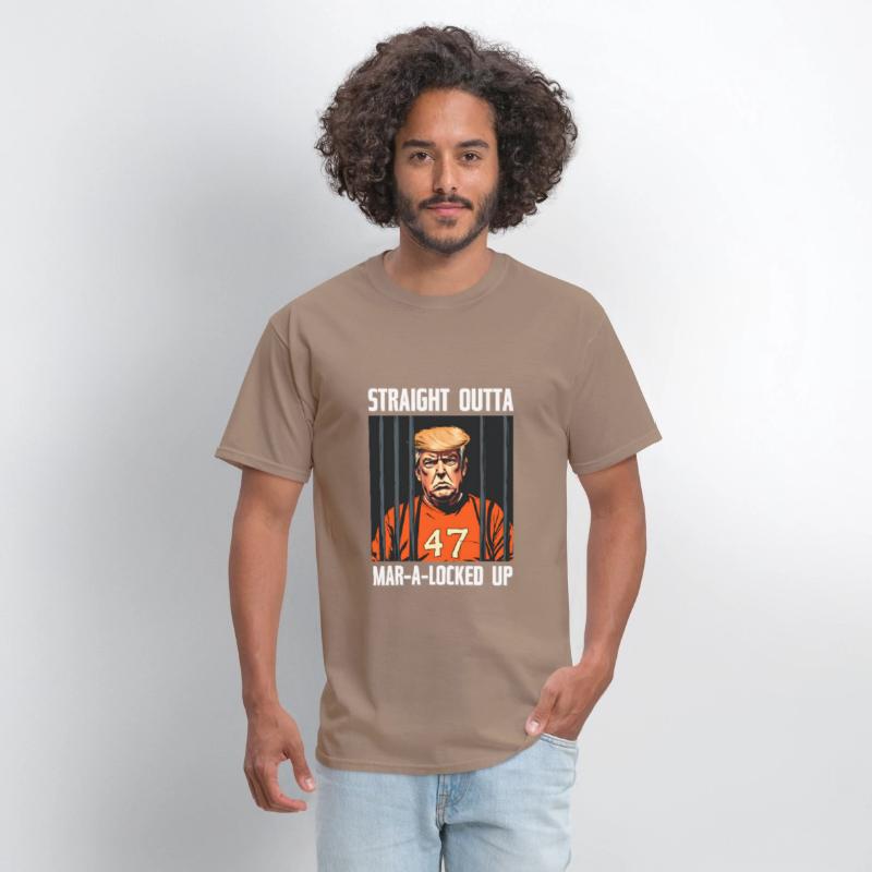 Anti-Trump Funny Straight Outta Mar-A-Locked Up