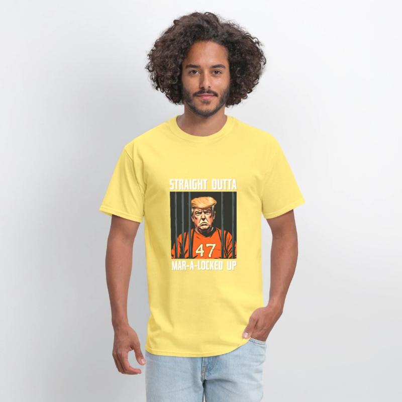 Anti-Trump Funny Straight Outta Mar-A-Locked Up