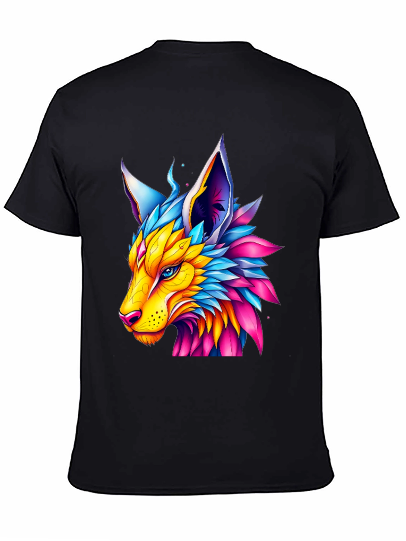 Colorful Fox Graphic T-Shirt