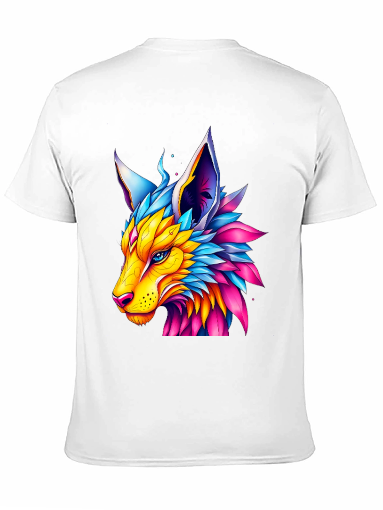 Colorful Fox Graphic T-Shirt
