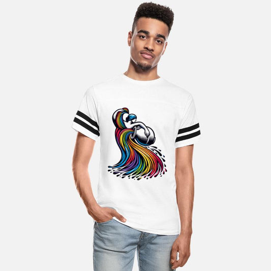 Aquarius Zodiac Elegant Rainbow Design