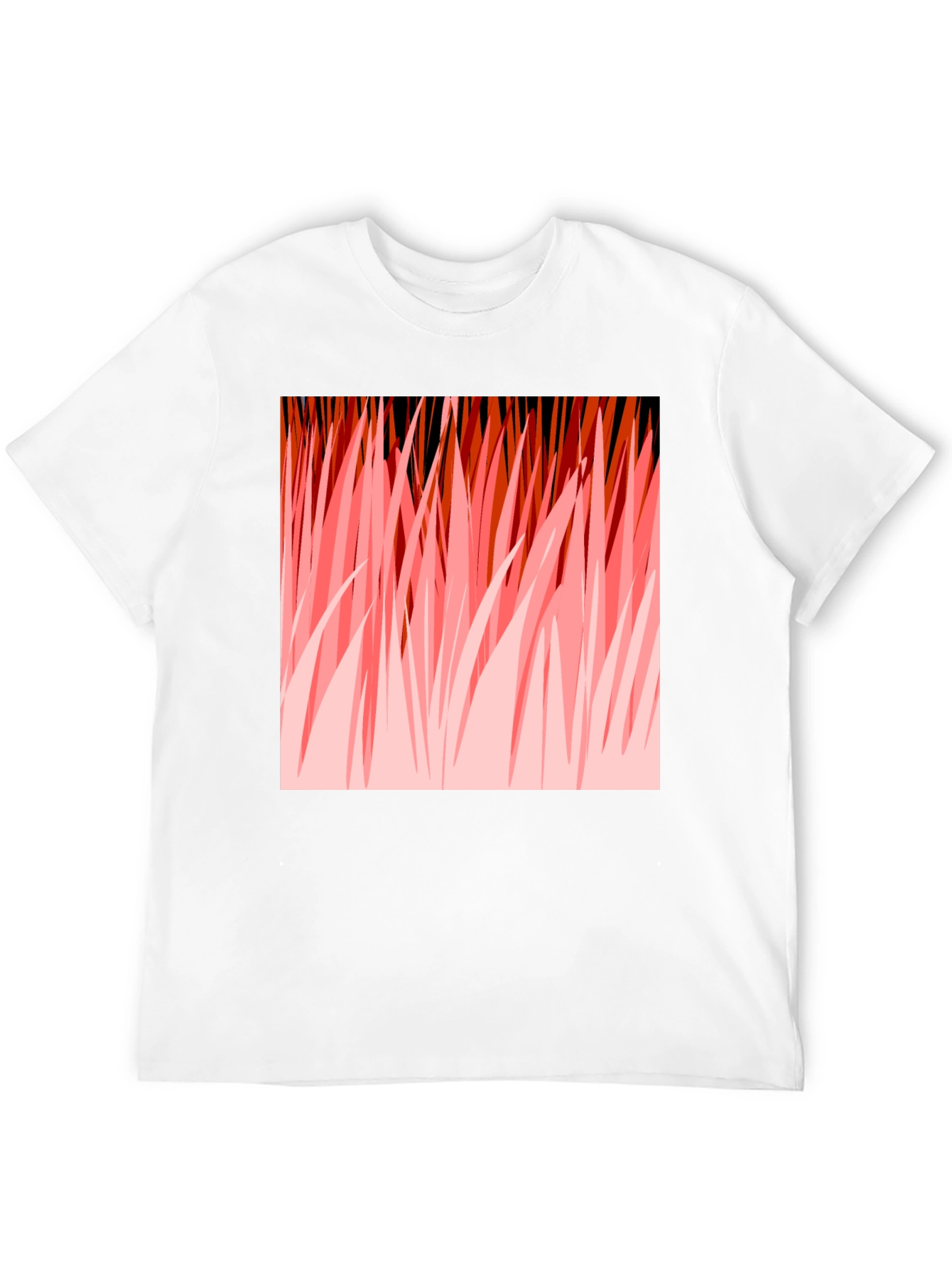 Abstract Graphic Print Black T-Shirt