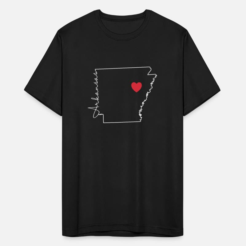 Arkansas Map Outline me Heart USA America