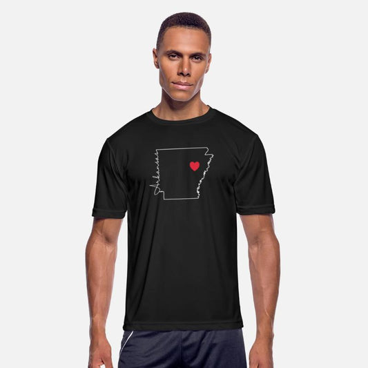 Arkansas Map Outline me Heart USA America